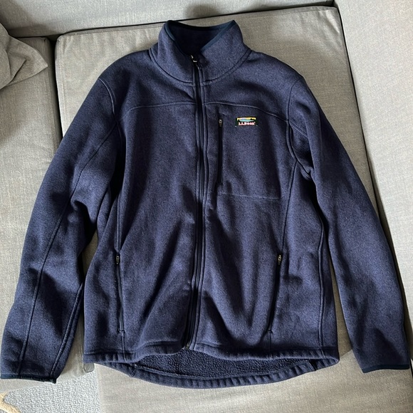 L.L.Bean Sweater Fleece Full-Zip Jacket - Picture 3 of 4